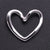 1 Piece 17*15mm 304 Stainless Steel 18K Gold Plated Heart Shape Pendant