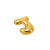 1 Piece 17*16mm 304 Stainless Steel 18K Gold Plated Letter Pendant