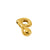 1 Piece 17*16mm 304 Stainless Steel 18K Gold Plated Letter Pendant