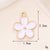 1 Piece 17*17mm 20*19mm 24*24mm Zinc Alloy Pearl Heart Shape Flower Bow Knot Pendant