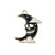 1 Piece 17 * 20mm 25*32mm 30*25mm Alloy Crow Moon Pendant