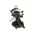 1 Piece 17 * 20mm 25*32mm 30*25mm Alloy Crow Moon Pendant