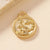 1 Piece 17 * 20mm 304 Stainless Steel 18K Gold Plated Constellation Pendant