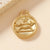 1 Piece 17 * 20mm 304 Stainless Steel 18K Gold Plated Constellation Pendant