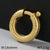 1 Piece 18*4mm 304 Stainless Steel 18K Gold Plated Circle Pendant 弹簧扣 Jewelry Buckle