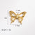 1 Piece 19 * 13mm 25 * 20mm Diameter 15mm Hole 1~1.9mm Stainless Steel 14K Gold Plated Butterfly Bow Knot Polished Pendant