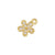 1 Piece 19*15mm 20.5*18mm 9 * 11mm Hole 1~1.9mm Brass Zircon 18K Gold Plated Flower Butterfly Bow Knot Polished Pendant