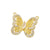 1 Piece 19*15mm 20.5*18mm 9 * 11mm Hole 1~1.9mm Brass Zircon 18K Gold Plated Flower Butterfly Bow Knot Polished Pendant