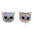 1 Piece 19 * 16mm Hole 3~3.9mm Arylic Cat Beads