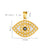 1 Piece 19 * 19mm 19*27mm 25*25mm Hole 6~9.9mm 304 Stainless Steel Zircon 18K Gold Plated Devil's Eye Palm Heart Shape Pendant Chain