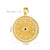 1 Piece 19 * 19mm 19*27mm 25*25mm Hole 6~9.9mm 304 Stainless Steel Zircon 18K Gold Plated Devil's Eye Palm Heart Shape Pendant Chain