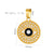 1 Piece 19 * 19mm 19*27mm 25*25mm Hole 6~9.9mm 304 Stainless Steel Zircon 18K Gold Plated Devil's Eye Palm Heart Shape Pendant Chain