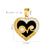 1 Piece 19 * 19mm 19*27mm 25*25mm Hole 6~9.9mm 304 Stainless Steel Zircon 18K Gold Plated Devil's Eye Palm Heart Shape Pendant Chain