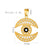 1 Piece 19 * 19mm 19*27mm 25*25mm Hole 6~9.9mm 304 Stainless Steel Zircon 18K Gold Plated Devil's Eye Palm Heart Shape Pendant Chain