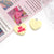 1 Piece 19 * 19mm Resin Zinc Alloy Letter Heart Shape Polished Pendant