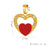 1 Piece 19 * 20mm 23*23mm 25*25mm Hole 6~9.9mm 304 Stainless Steel Zircon 18K Gold Plated Moon Heart Shape Rectangle Pendant Chain