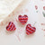 1 Piece 19 * 20mm Glass Heart Shape Beads