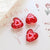 1 Piece 19 * 20mm Glass Heart Shape Beads