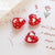 1 Piece 19 * 20mm Glass Heart Shape Beads