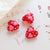 1 Piece 19 * 20mm Glass Heart Shape Beads