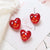 1 Piece 19 * 20mm Glass Heart Shape Beads