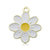 1 Piece 19 * 21mm 20*22MM 25*25mm Alloy Flower Polished Pendant