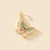 1 Piece 20*15mm Copper Zircon Gold Plated Butterfly Pendant