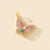 1 Piece 20*15mm Copper Zircon Gold Plated Butterfly Pendant