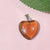 1 Piece 20*20mm Natural Stone Heart Shape Pendant