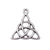 1 Piece 20 * 21mm Alloy Triangle Polished Pendant