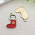 1 Piece 20*31mm 24*29mm 28*29mm Alloy Penguin Christmas Tree Santa Claus Pendant