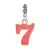 1 Piece 20*35mm Alloy Letter Number Pendant