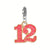 1 Piece 20*35mm Alloy Letter Number Pendant