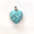 1 Piece 20mm Artificial Crystal Copper Wire Heart Shape Pendant