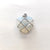 1 Piece 20mm Artificial Crystal Copper Wire Heart Shape Pendant