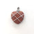 1 Piece 20mm Artificial Crystal Copper Wire Heart Shape Pendant