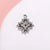 1 Piece 22*19mm Alloy Rhinestones Rhombus Pendant