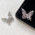 1 Piece 22 * 27mm Copper Zircon Butterfly Polished Pendant