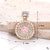 1 Piece 24 * 34mm 25*25mm Alloy Rhinestones Pearl Smile Face Flower Perfume Bottle Pendant