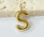 1 Piece 24mm 304 Stainless Steel Letter Pendant Chain