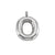 1 Piece 24mm 304 Stainless Steel Letter Pendant Chain