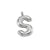 1 Piece 24mm 304 Stainless Steel Letter Pendant Chain