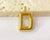 1 Piece 24mm 304 Stainless Steel Letter Pendant Chain