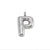 1 Piece 24mm 304 Stainless Steel Letter Pendant Chain