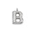 1 Piece 24mm 304 Stainless Steel Letter Pendant Chain