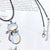 1 Piece 25*45MM Alloy Natural Stone Crystal Cat Pendant