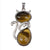 1 Piece 25*45MM Alloy Natural Stone Crystal Cat Pendant