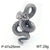 1 Piece 25*47mm 304 Stainless Steel Snake Pendant Chain