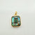 1 Piece 25mm Copper Shell Zircon 18K Gold Plated Geometric Pendant