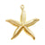 1 Piece 28*29mm Hole 1~1.9mm 304 Stainless Steel 18K Gold Plated Starfish Pendant